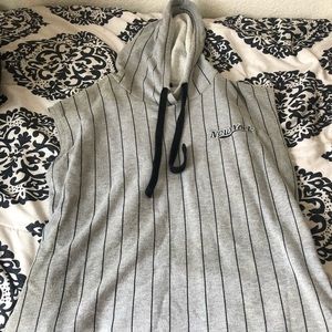 Sleeveless hoodie dress